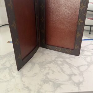 Vintage LOUIS VUITTON 2 photo Art Desk Frame